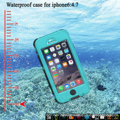 High Quality Full Functional Waterproof Case for iPhone 6, 100% Waterproof Guaranteed